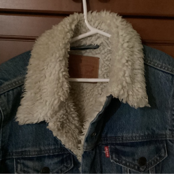 levi strauss original riveted jean jacket may 201873 sherpa lined m - Picture 7 of 11